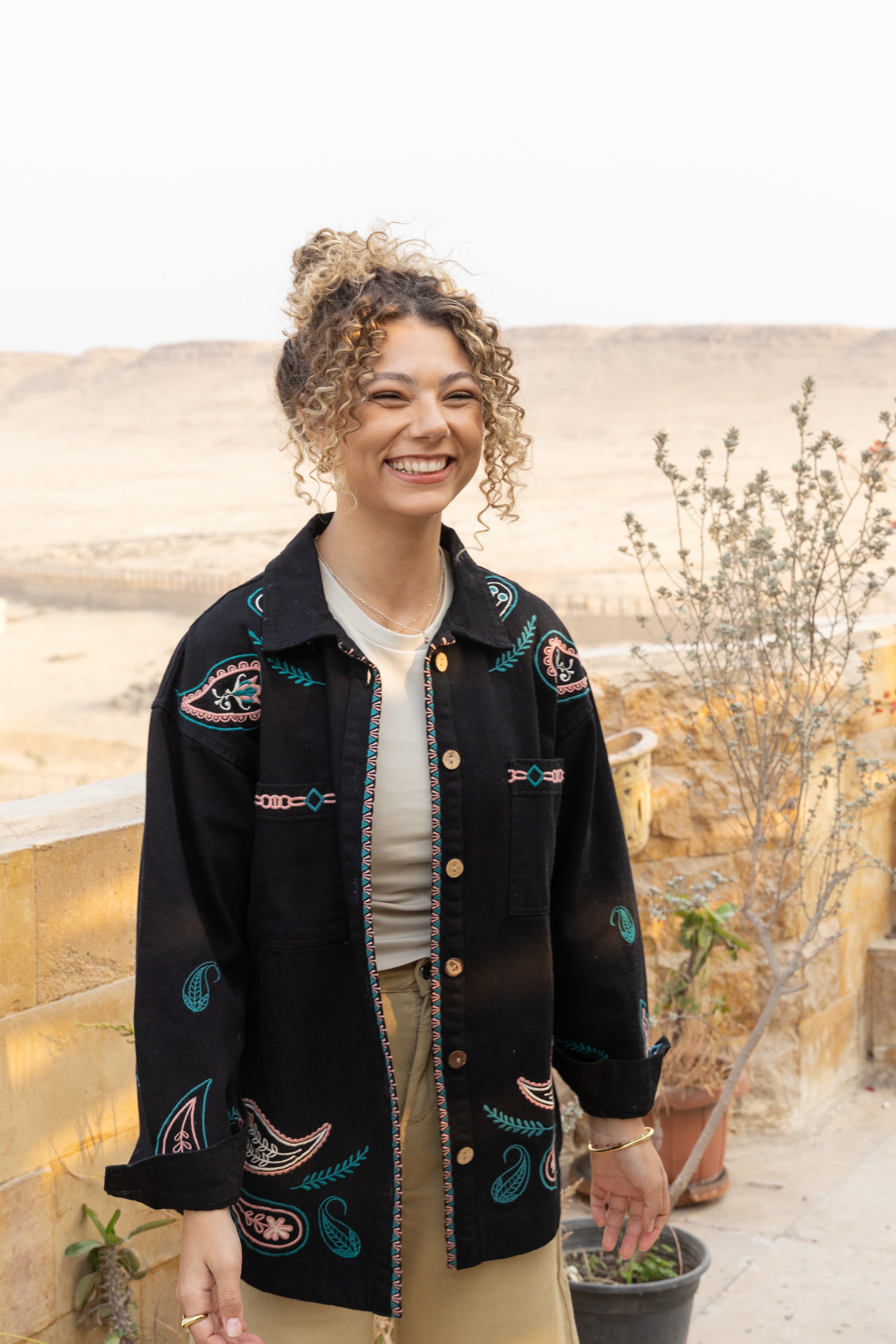 Image of Black Gabardine Jacket – Sleek, Sophisticated, and Timeless